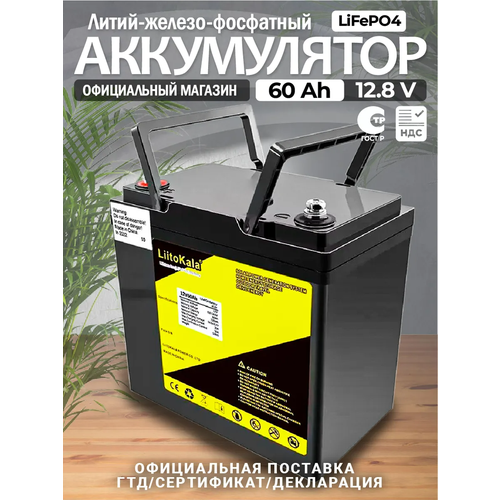 Аккумулятор LiFePO4 LiitoKala 128V 60Ah со встроенной платой BMS 18900₽