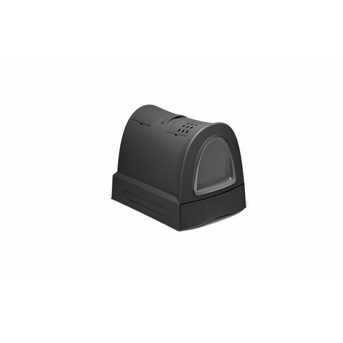 Лоток закрытый для кошек "Zuma", черный, 40х56х42.5 см IMAC