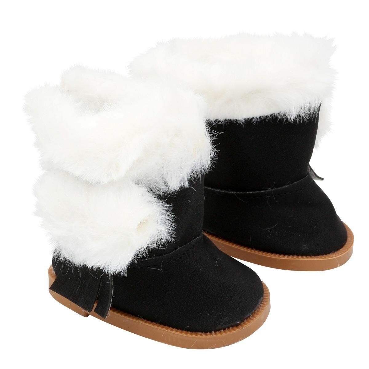 Сапожки для кукол айрис Черные, 7 см, MISU-7251