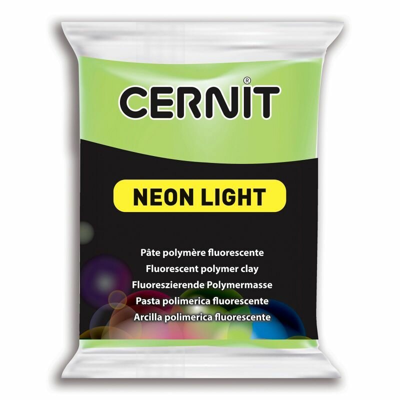 Полимерная глина EFCO "Cernit Neon", 56 г, неоновая зеленая