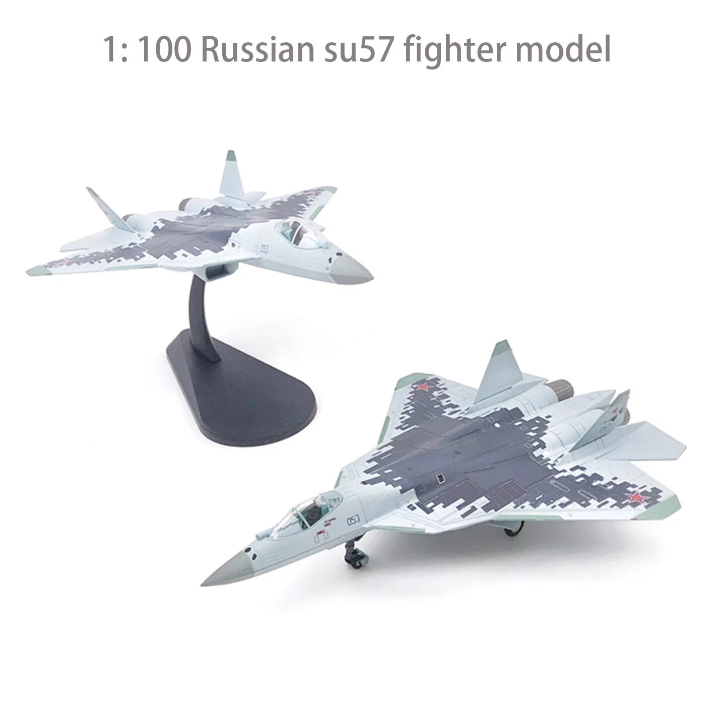 Модель самолета Су-57 масштаб 1:100 металл