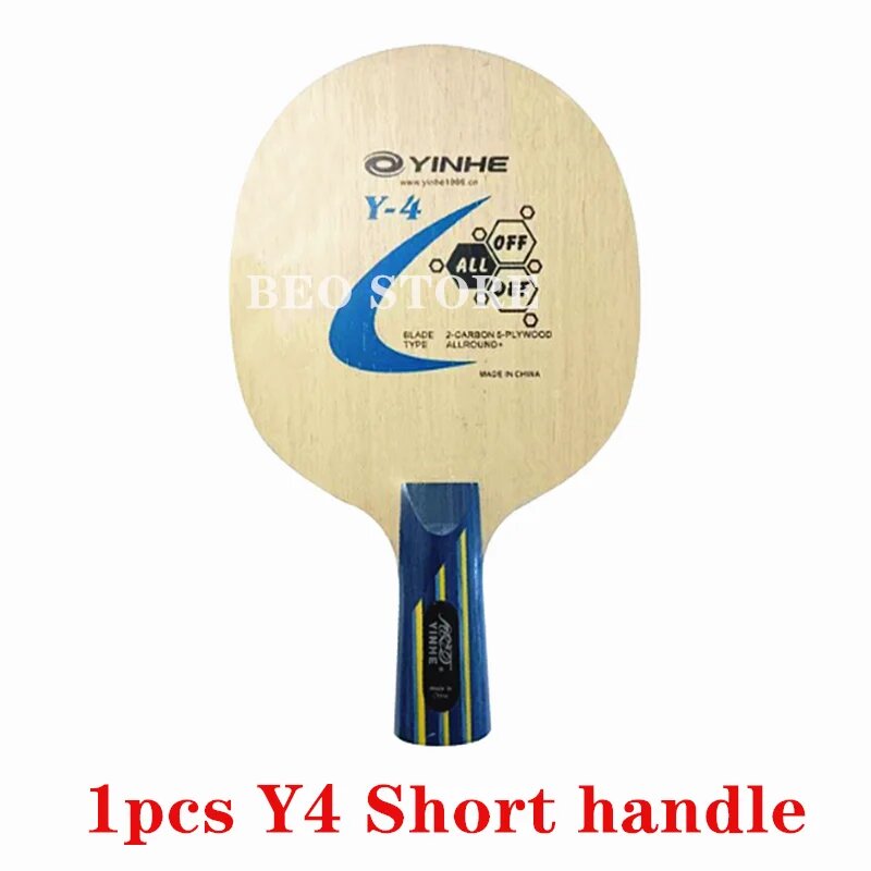 YINHE Y4 Карбон ракетка для настольного тенниса, Short handle CS