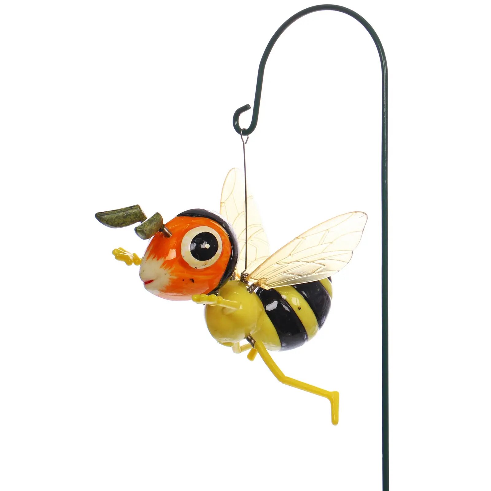 Фигура на спице «Пчелка Лилу» яркая декоративная 14х10х60 см металл пластик