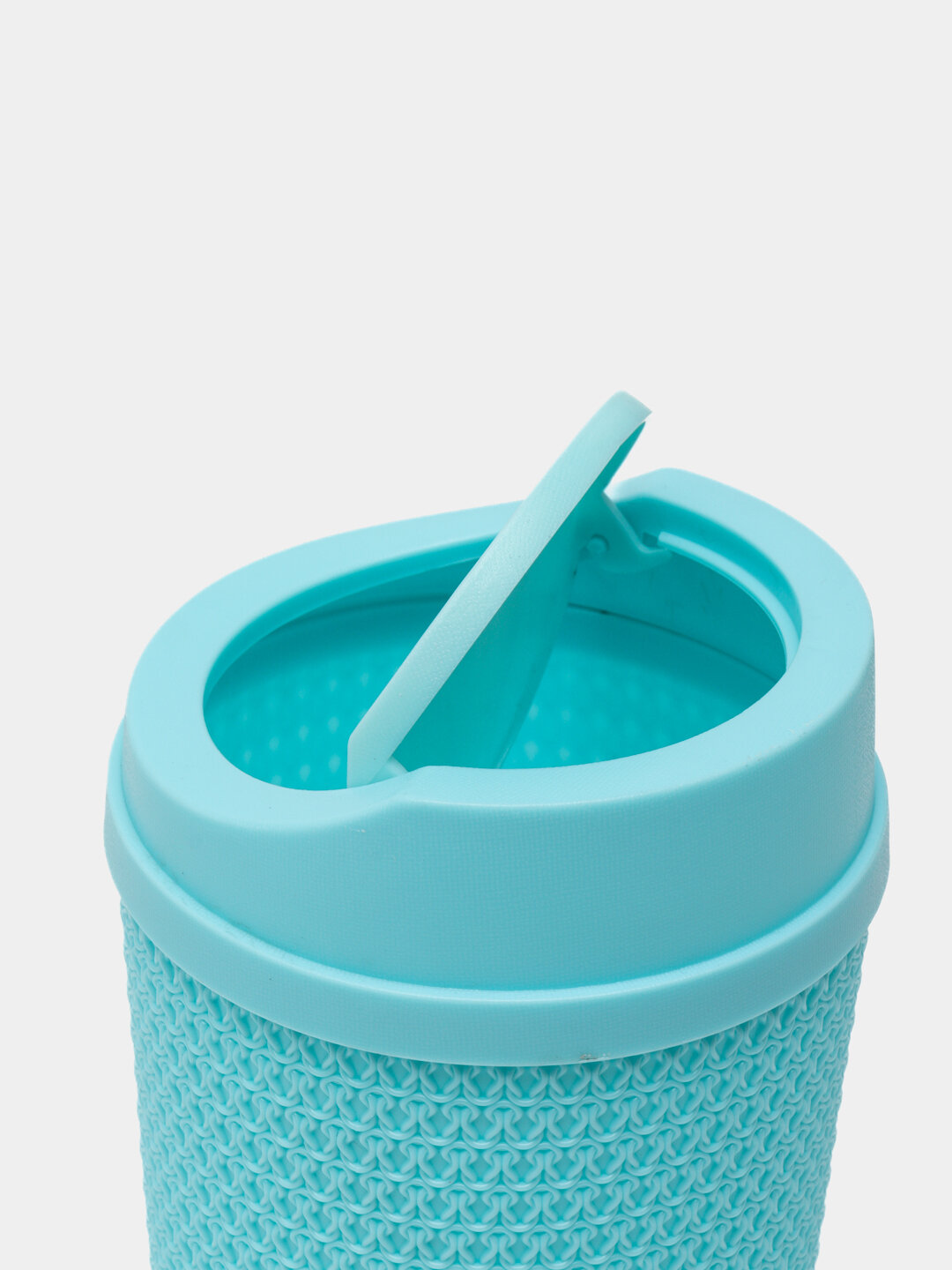 Компактное декоративное мусорное ведро с крышкой, урна, объем 1,3 л — фото 1