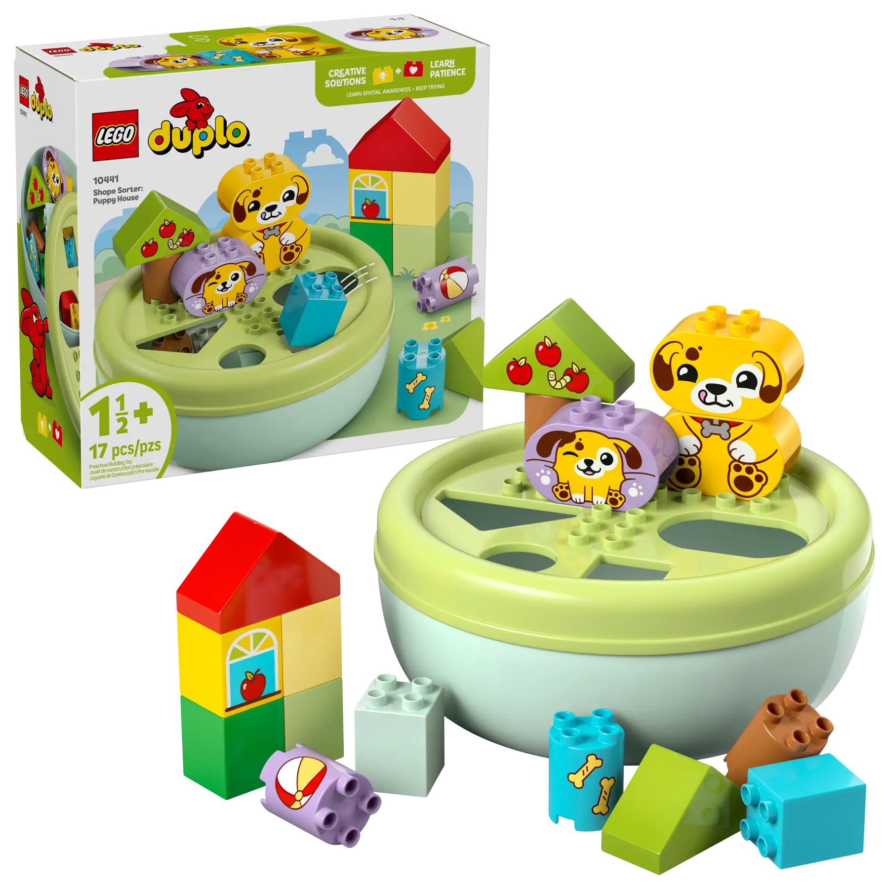 Конструктор LEGO Duplo Сортировщик фигур: домик для щенков 10441, 17 дет.