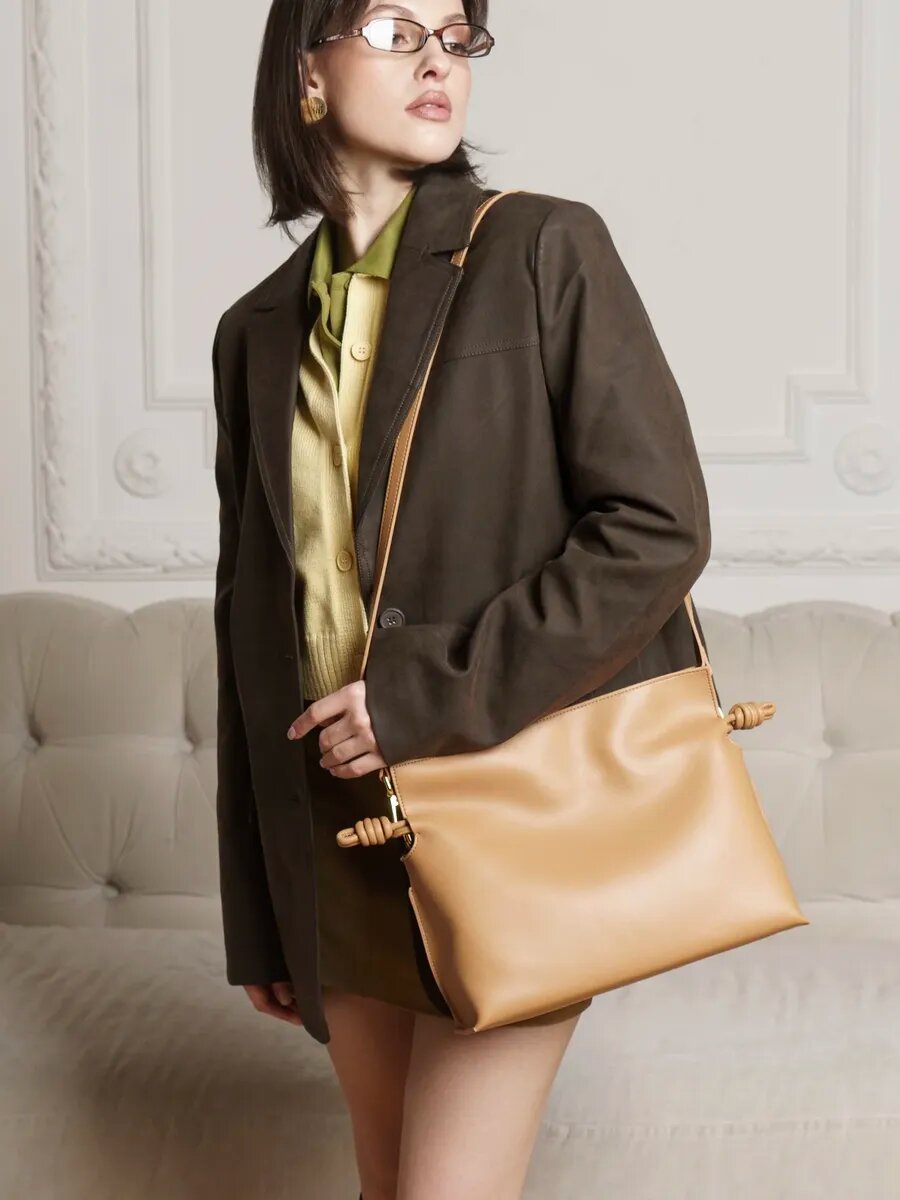 Сумка торба Paprika Bag Italy, фактура гладкая, коричневый — фото 1