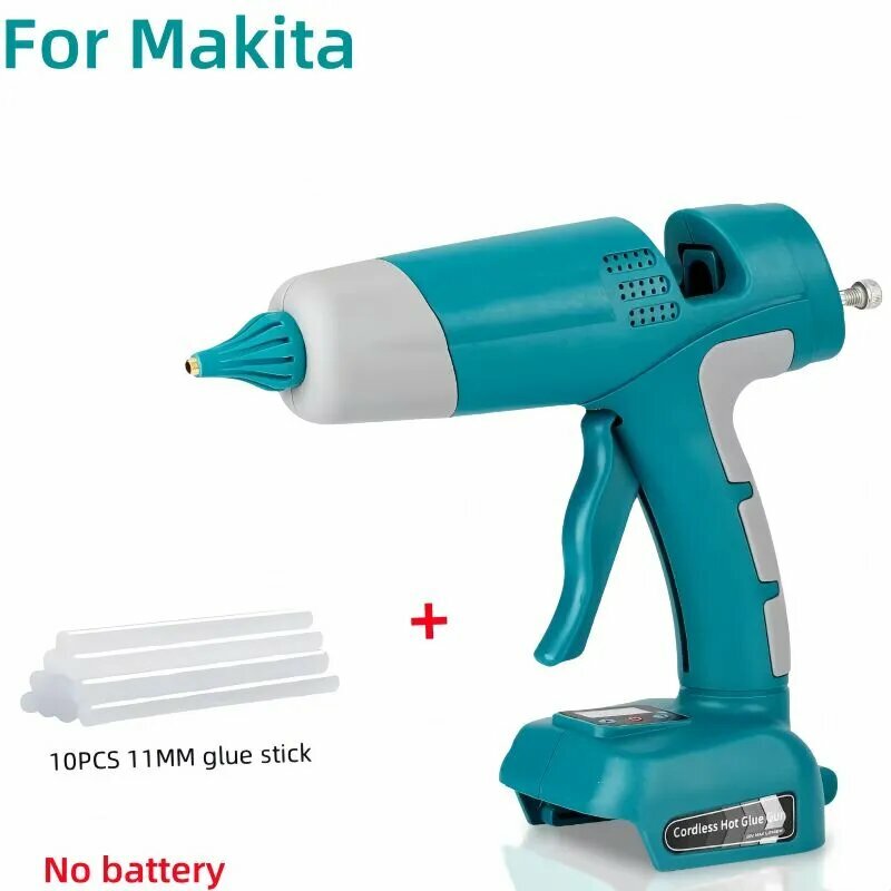 Беспроводной термоклейный пистолет совместимый с аккумулятором Makita 18V с 10 11 - мм резиновыми стержнями
