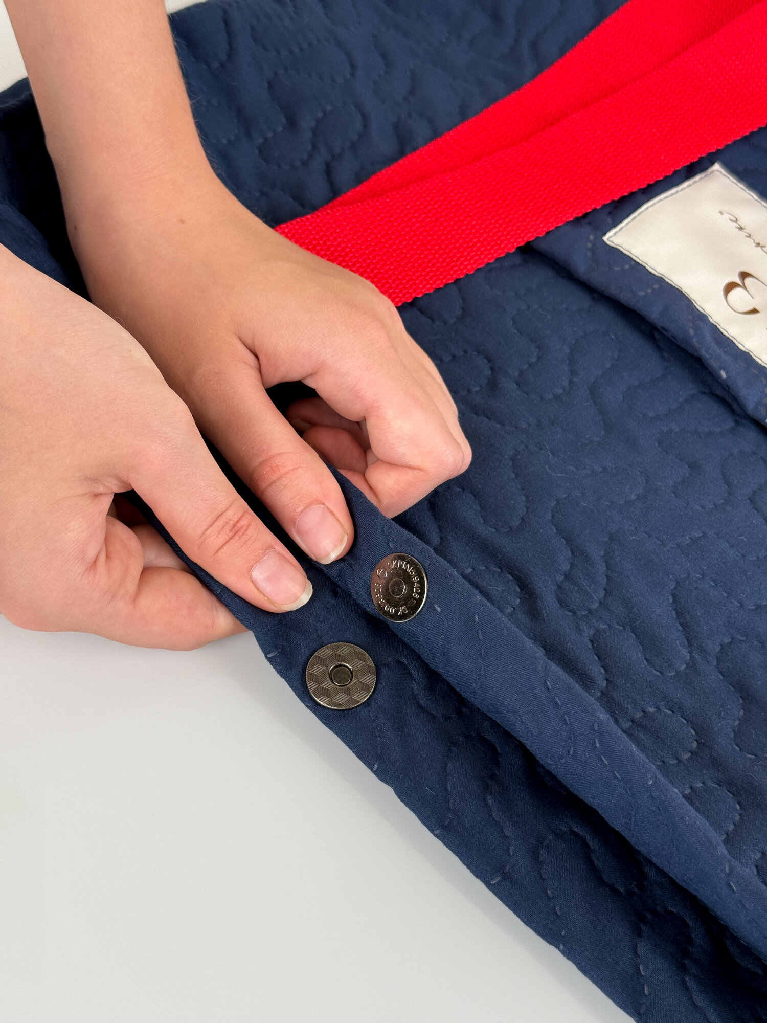 Сумка шоппер 23 ЛИНИЯ Сумка ультрастеп пэчворк с карманом т.синий, фактура рельефная, термостежка, стеганая, темно-синий — фото 1