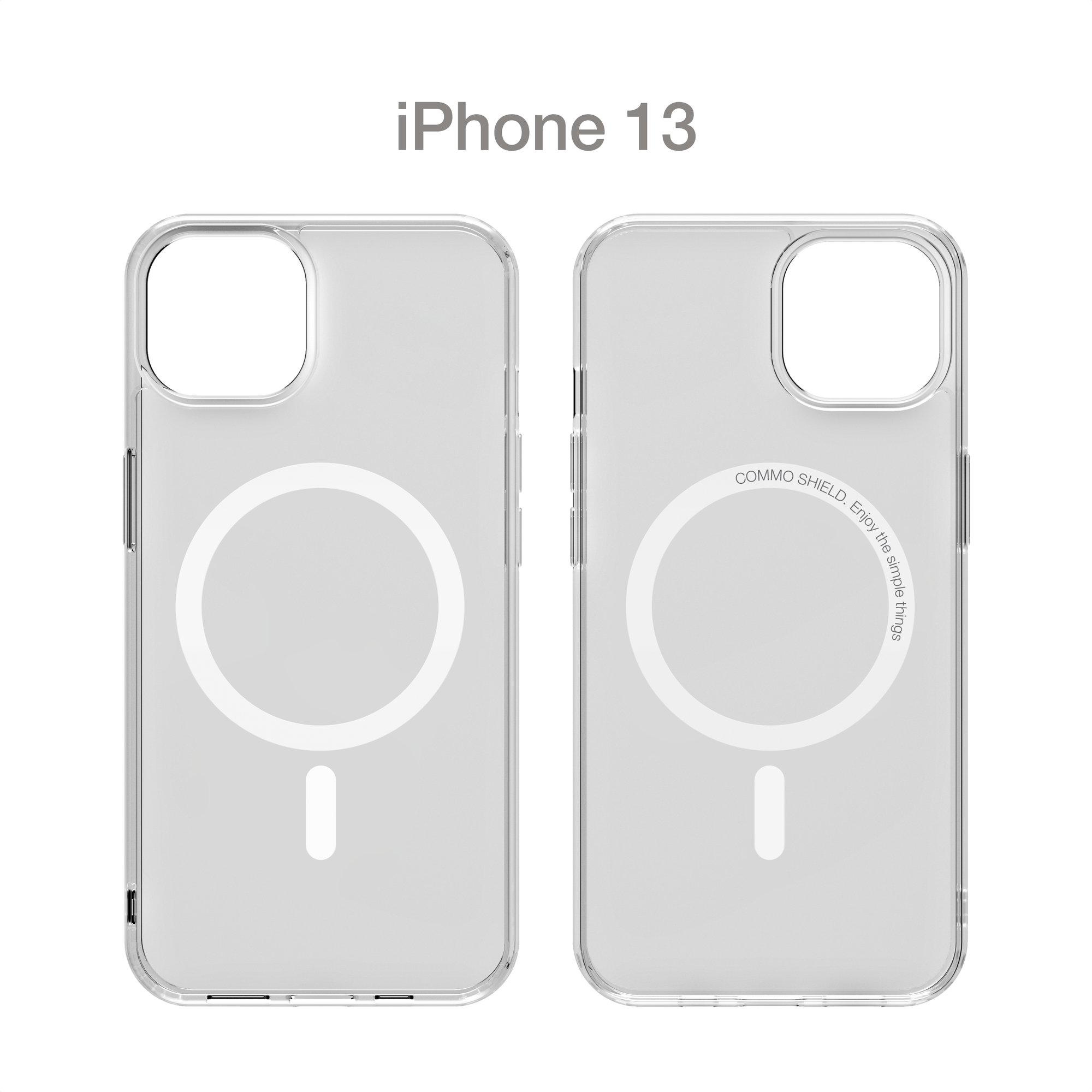 Прозрачный чехол COMMO Shield Case для iPhone 13 с поддержкой беспроводной зарядки