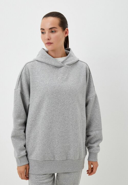 Толстовка Reebok Reebok Lux Oversized Hoodie, размер M, серый