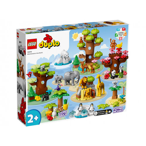 Конструктор LEGO DUPLO 10975 Дикие животные мира, 142 дет. конструктор lego duplo 10801 дикие малыши 13 дет