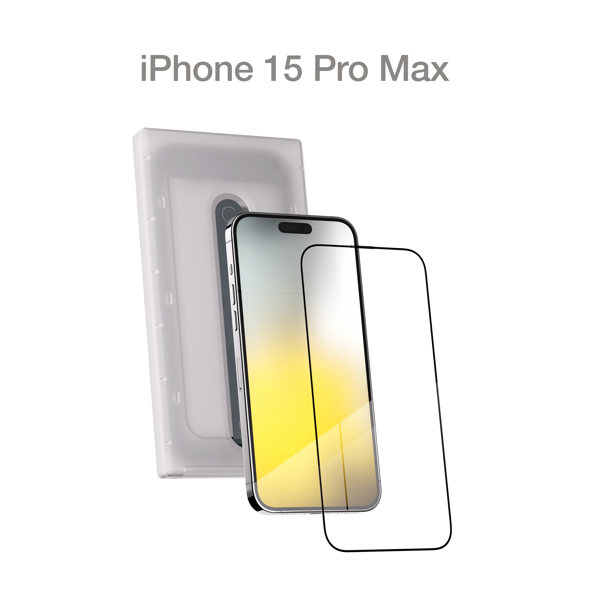 Защитное стекло COMMO для Apple iPhone 15 Pro Max с аппликатором