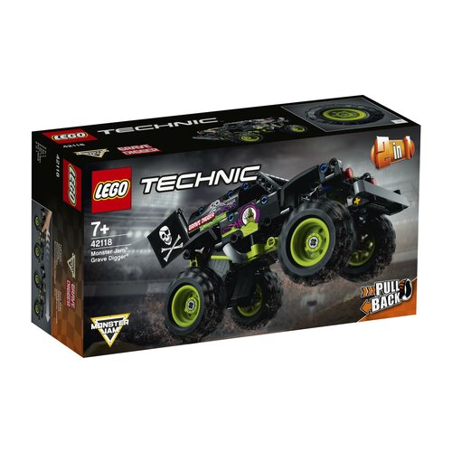 Конструктор LEGO Technic 42118 Monster Jam Grave Digger, 212 дет. машины monster jam инновационная машинка grave digger