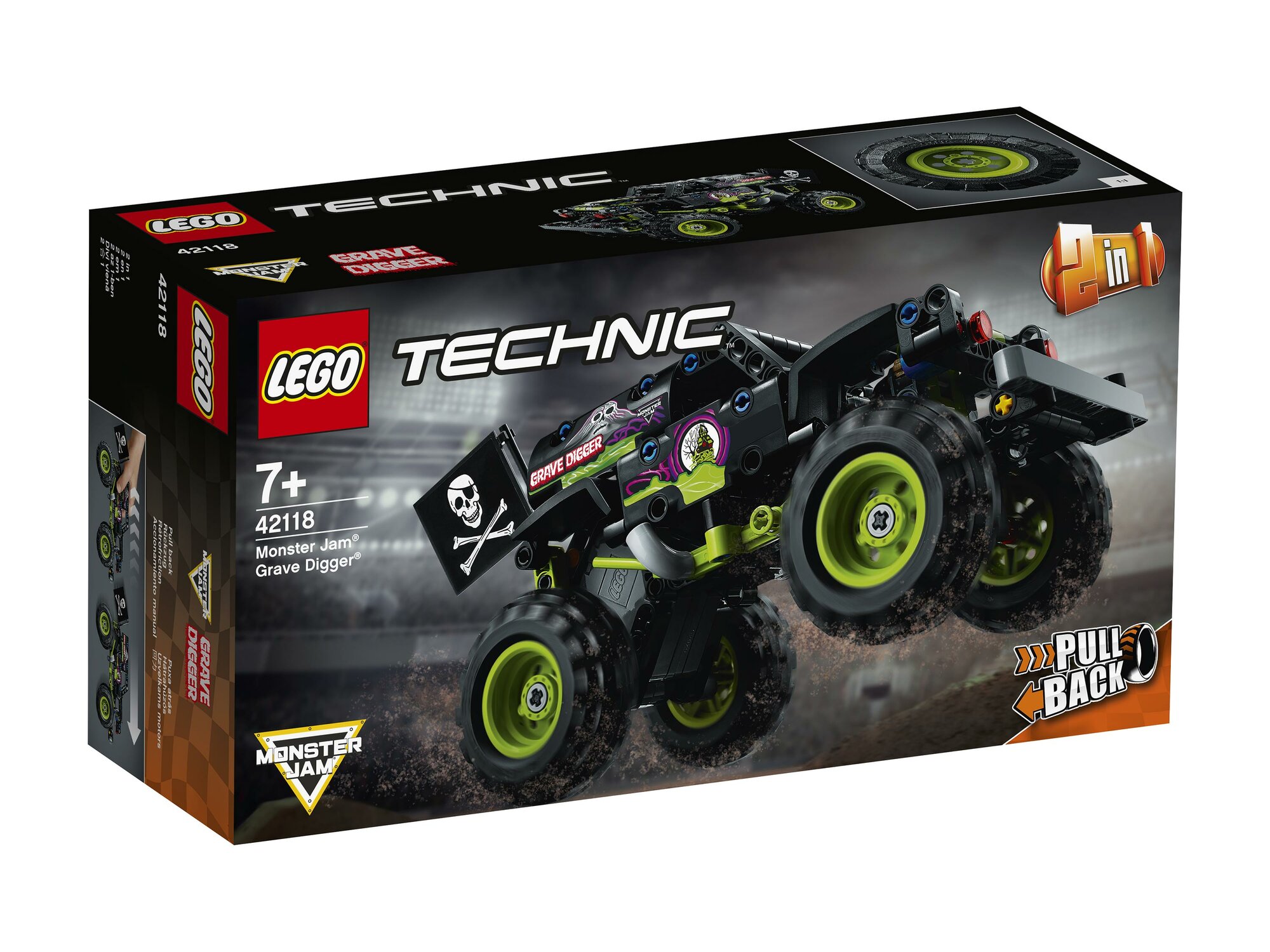 Конструктор LEGO Technic 42118 Monster Jam Grave Digger, 212 дет.