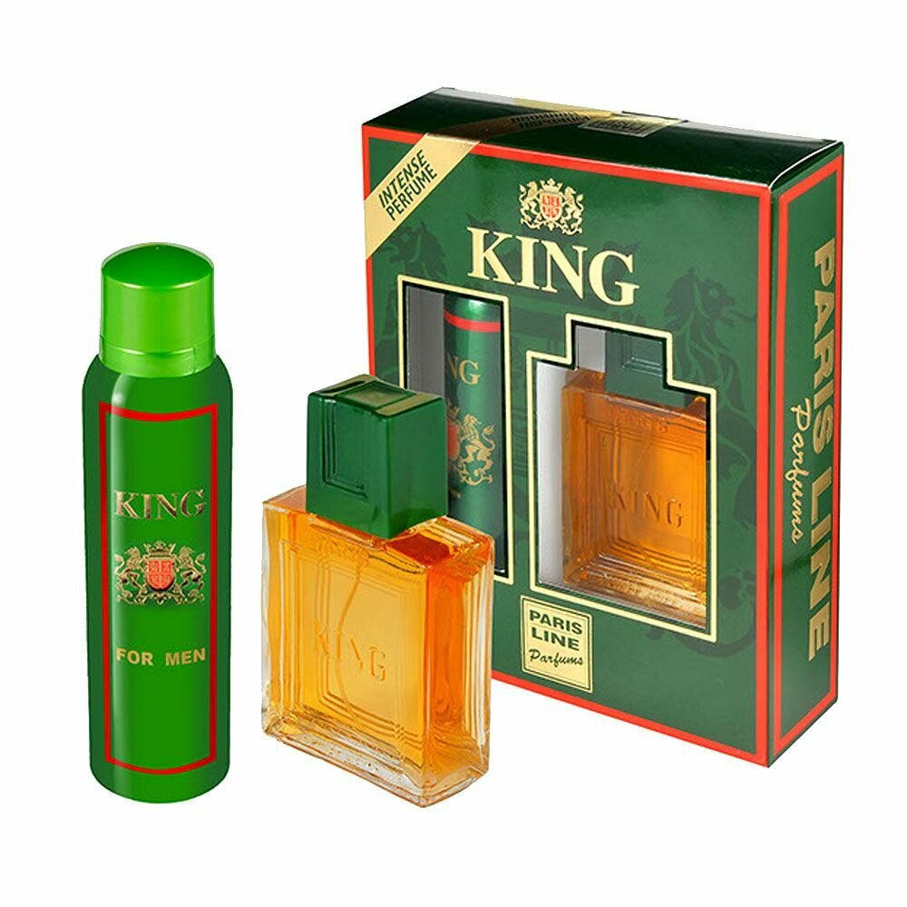 PARIS ELYSEES Набор мужской парфюмерии King, дезодорант, 150 мл + туалетная вода, 100 мл