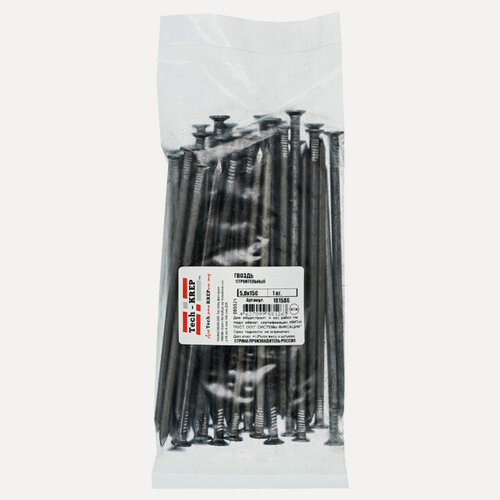 Изображение товара TECH-KREP гвоздь строительный 5,0x150 мм масса 1 кг крепежный элемент для строительных работ