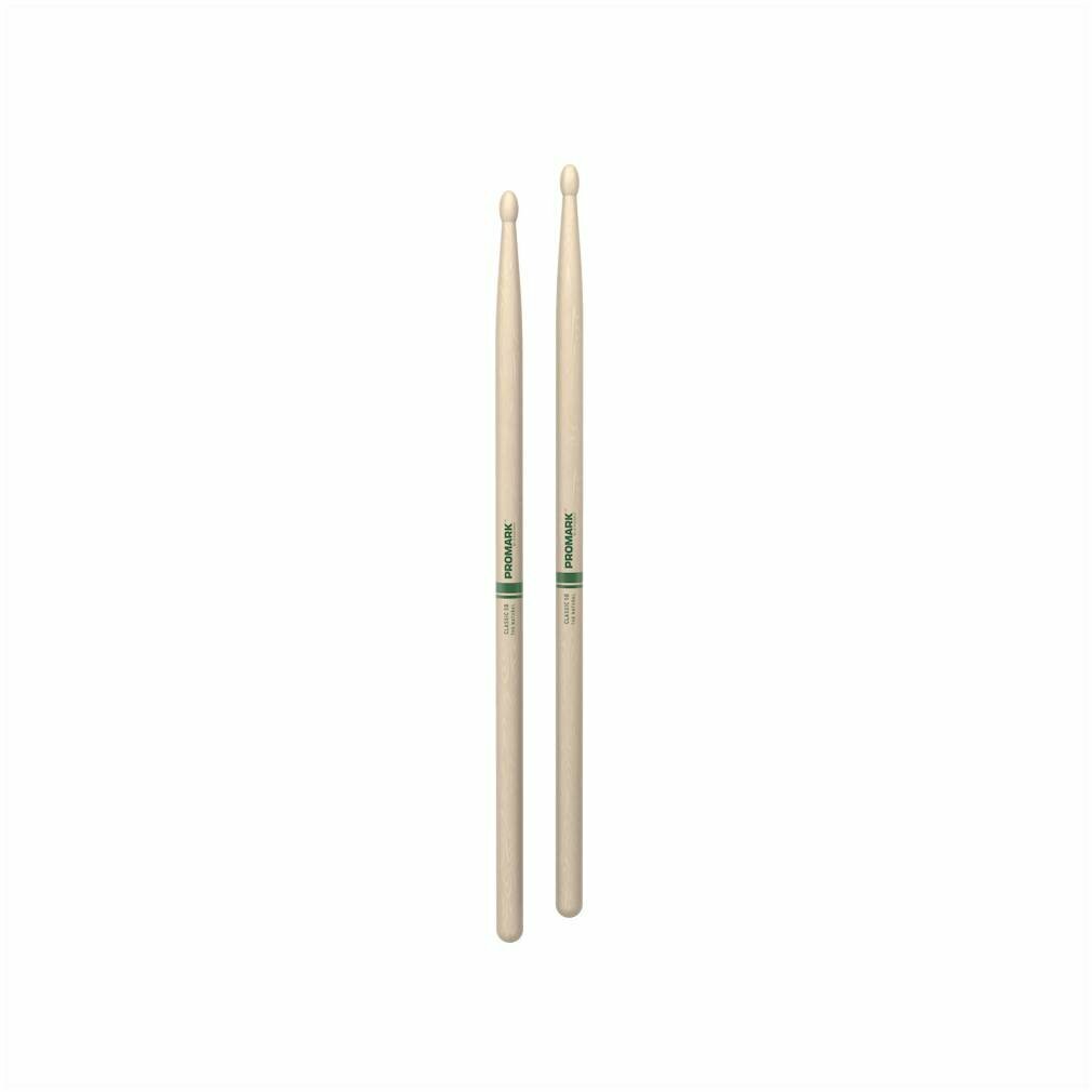 PROMARK TXR5BW Hickory 5B 'The Natural. барабанные палочки, гикори, овальный деревянный наконечник, без лака