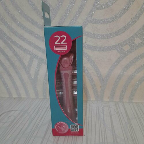 Станок для бритья женский TopBeauty Paris + 22 сменные кассет, 3 лезвия.