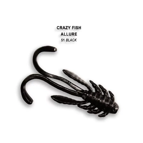 Силиконовая приманка мягкая съедобная Crazy Fish Allure 1.6