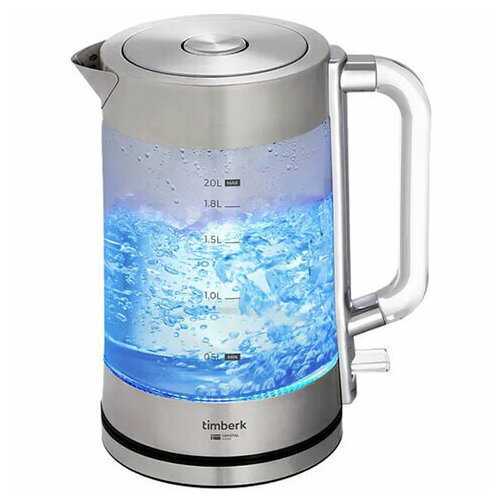 Чайник TIMBERK T-EK27G04 2 л 2200 Вт закрытый нагревательный элемент стекло стальной 379900₽