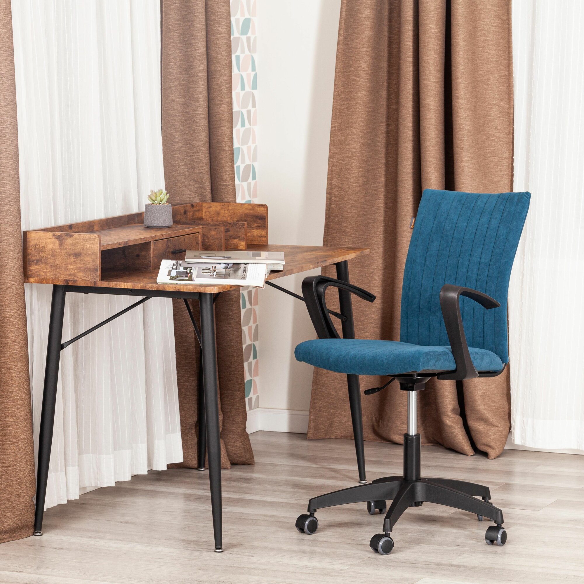 TetChair Кресло SPARK, флок, синий