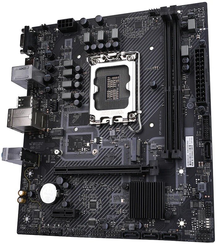 Материнская плата Colorful H610M-E M.2 V20 H610 LGA1700 2xDDR4 1xPCIEx16 1xPCIEx1 1xM.2 4xUSB3.1Gen1 6xUSB2.0 4xSATA3.0 1G VGA HDMI M-ATX RTL — фото 1