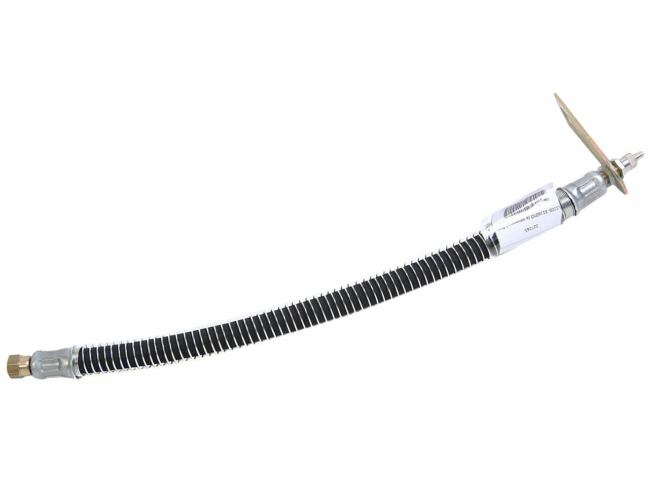 Шланг подкачки колеса кмз евро l 320мм гайка8 штуцер8  в оплетке 