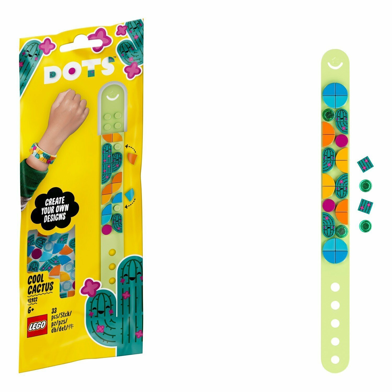 Конструктор LEGO Dots 41922 Браслет Кактус - фото №3
