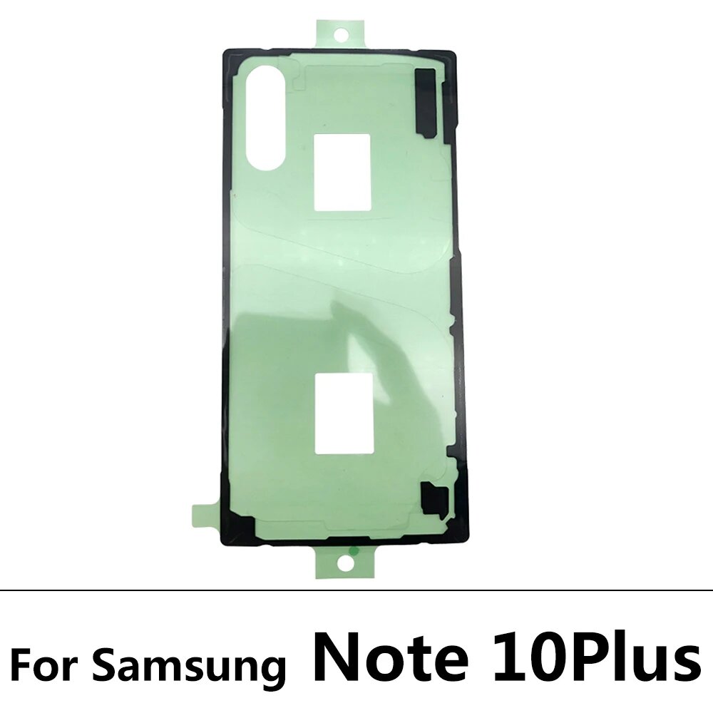 Наклейка на заднюю батарейку, клейкая наклейка для Samsung S9 S10 S20 Note 7, 8, 9, 10, 20 Plus Ultra Lite, водонепроницаемая наклейка на заднюю крышку, Note 10 Plus