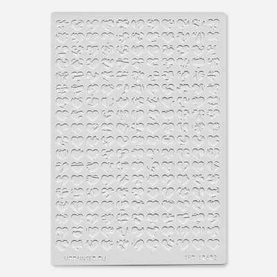 Изображение товара Mr.Painter TFR-10-RX63 Трафарет-маска 11.5 см х 16.5 см 02 Сердца №1 для декорирования