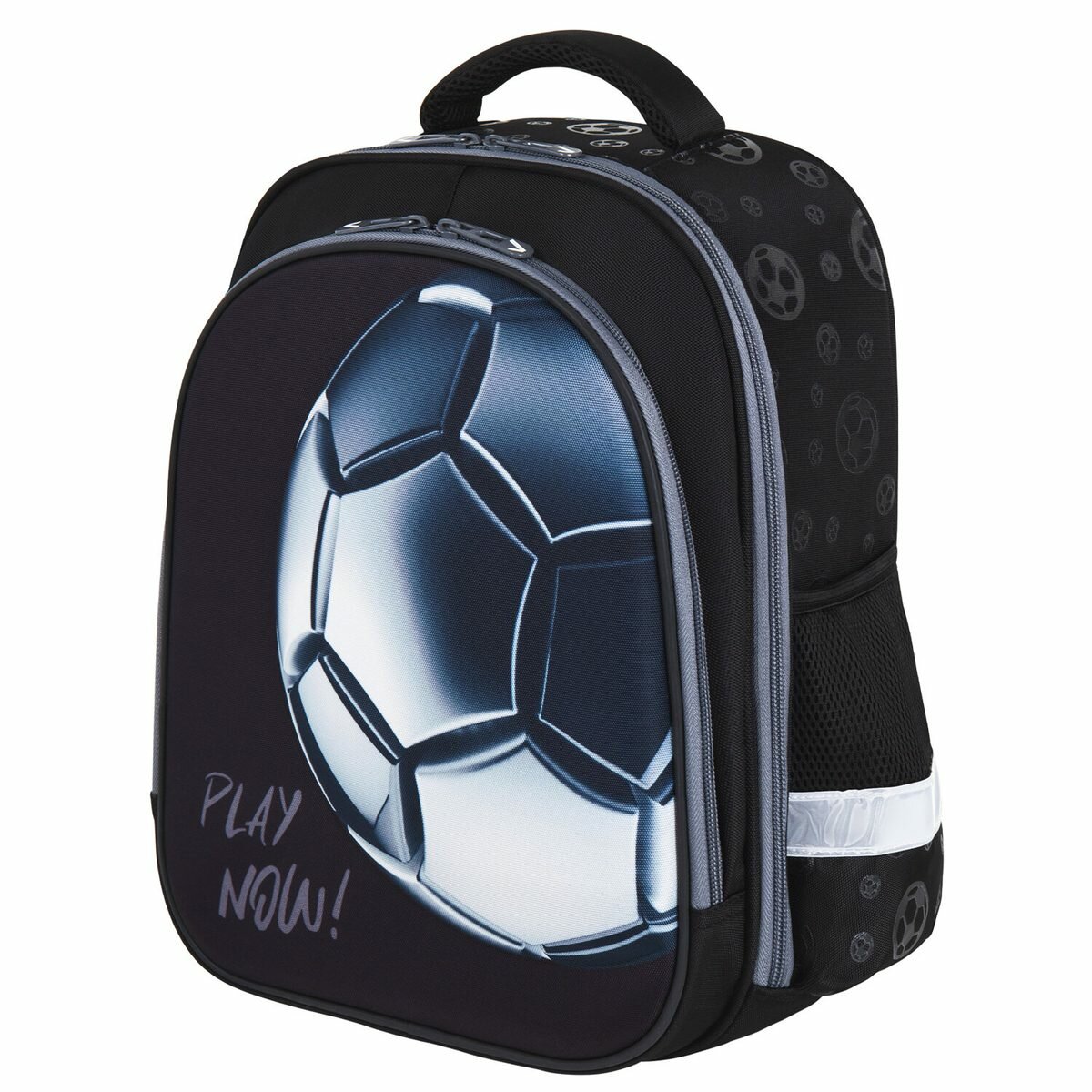 Ранец школьный Brauberg Kids Standard "Score ball", 3D панель, 36х28х14см, 2 отделения (272037)