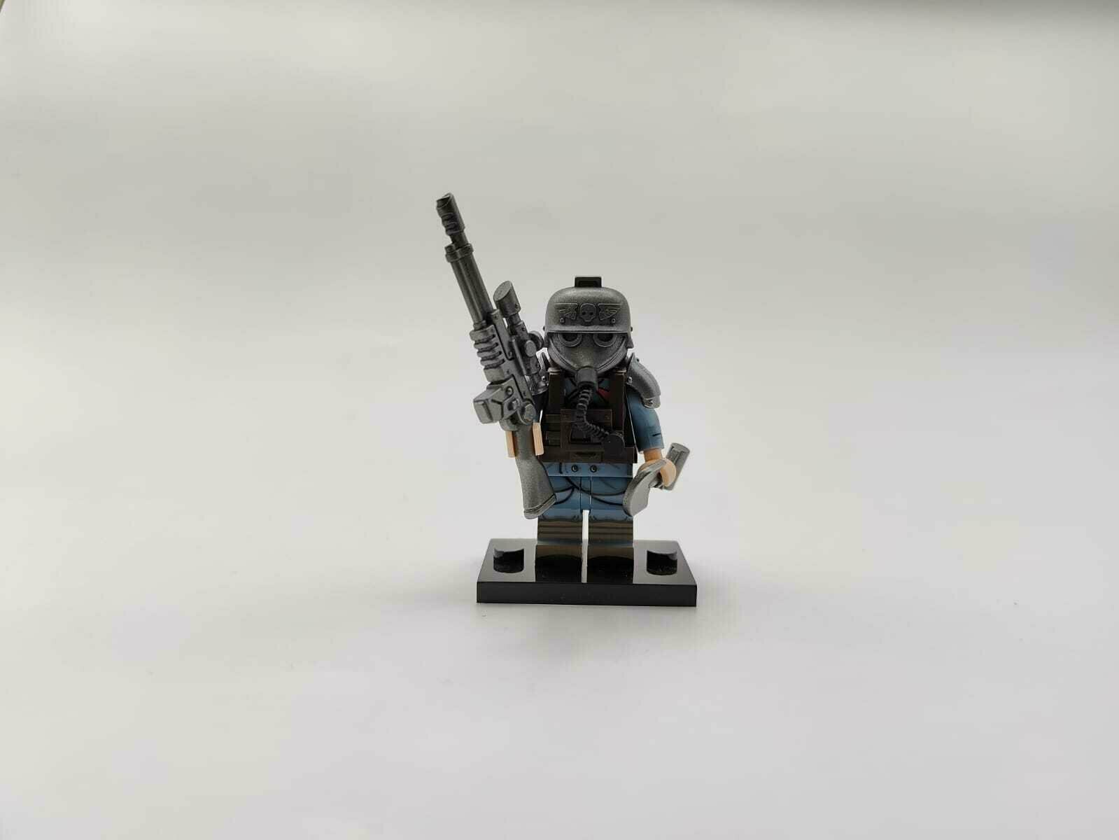 Минифигурка "Криговец Снайпер", фигурка персонажа из вселенной "Warhammer", совместима с конструкторами Lego