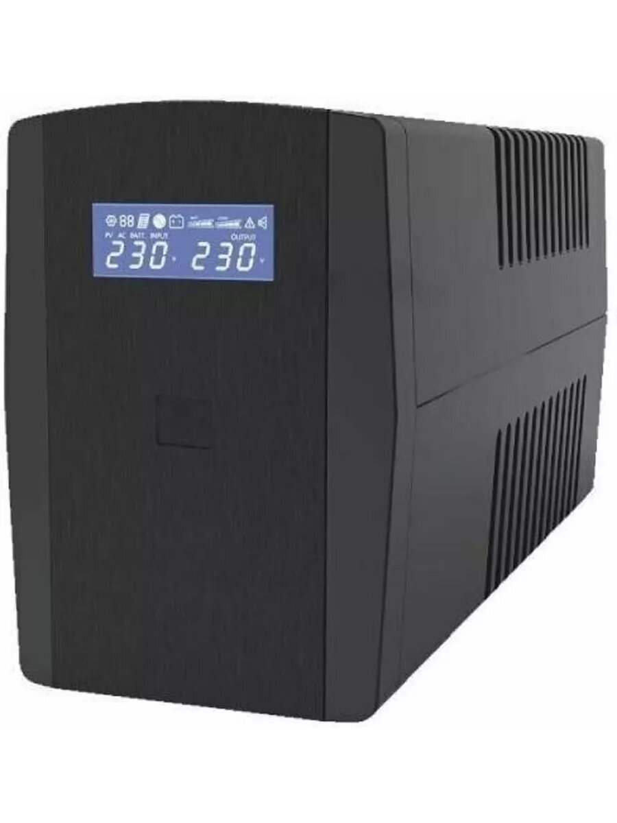 Импульс ИБП Юниор Смарт 600 {600 ВА/360 Вт, LED, USB, SCHUKOx2, ~230В, АКБ 1х7Ач},черный {JS60114} - фото №7