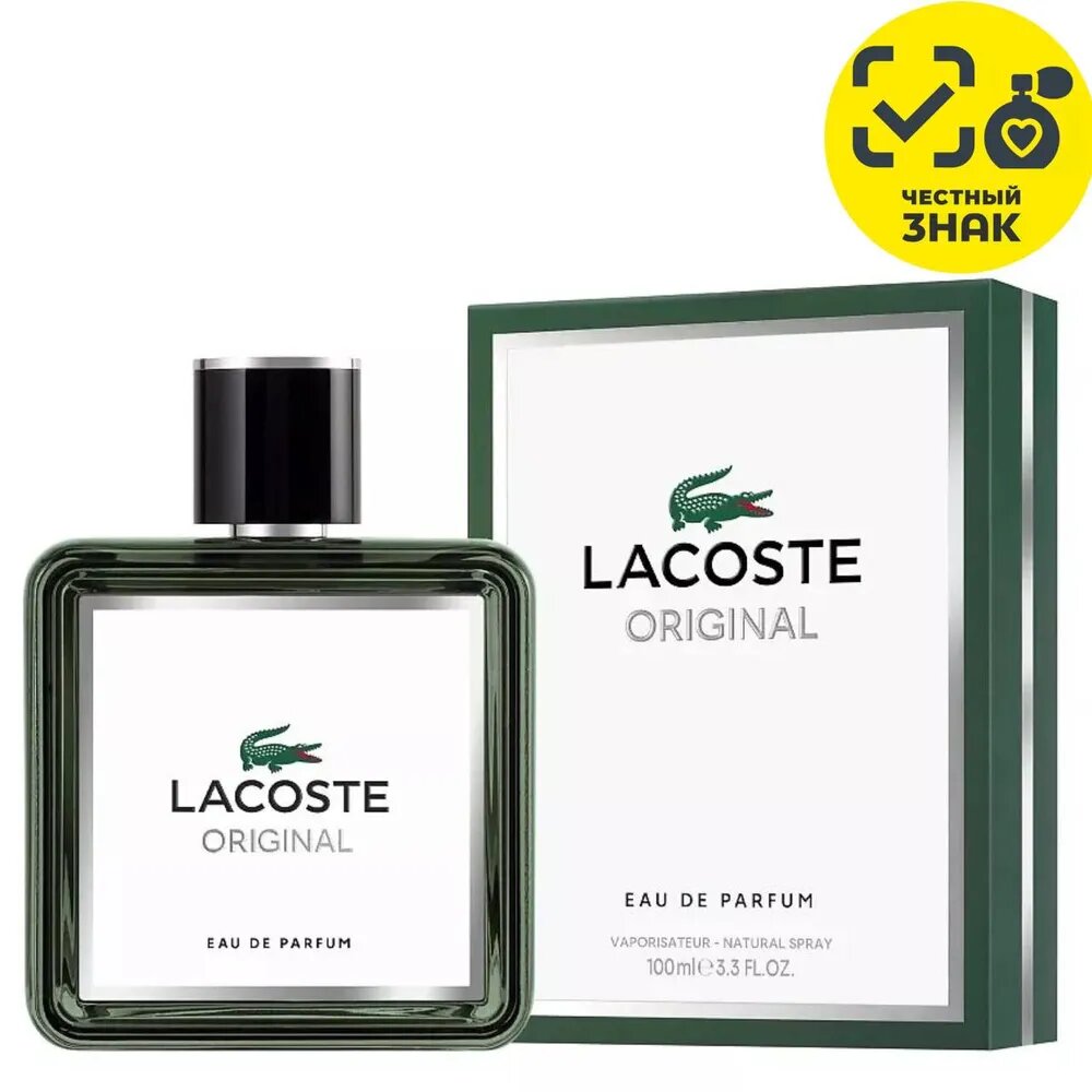 Туалетная вода Lacoste "Original", мужская, древесный фужерный аромат, 100мл
