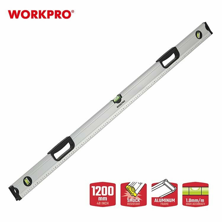 Уровень алюминиевый 1200мм WORKPRO