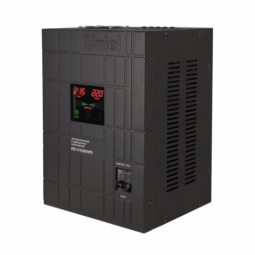 Стабилизатор напряжения релейный однофазный настенный Uniel RS-115000WS с гальванической развязкой 15000ВА TM 26485₽