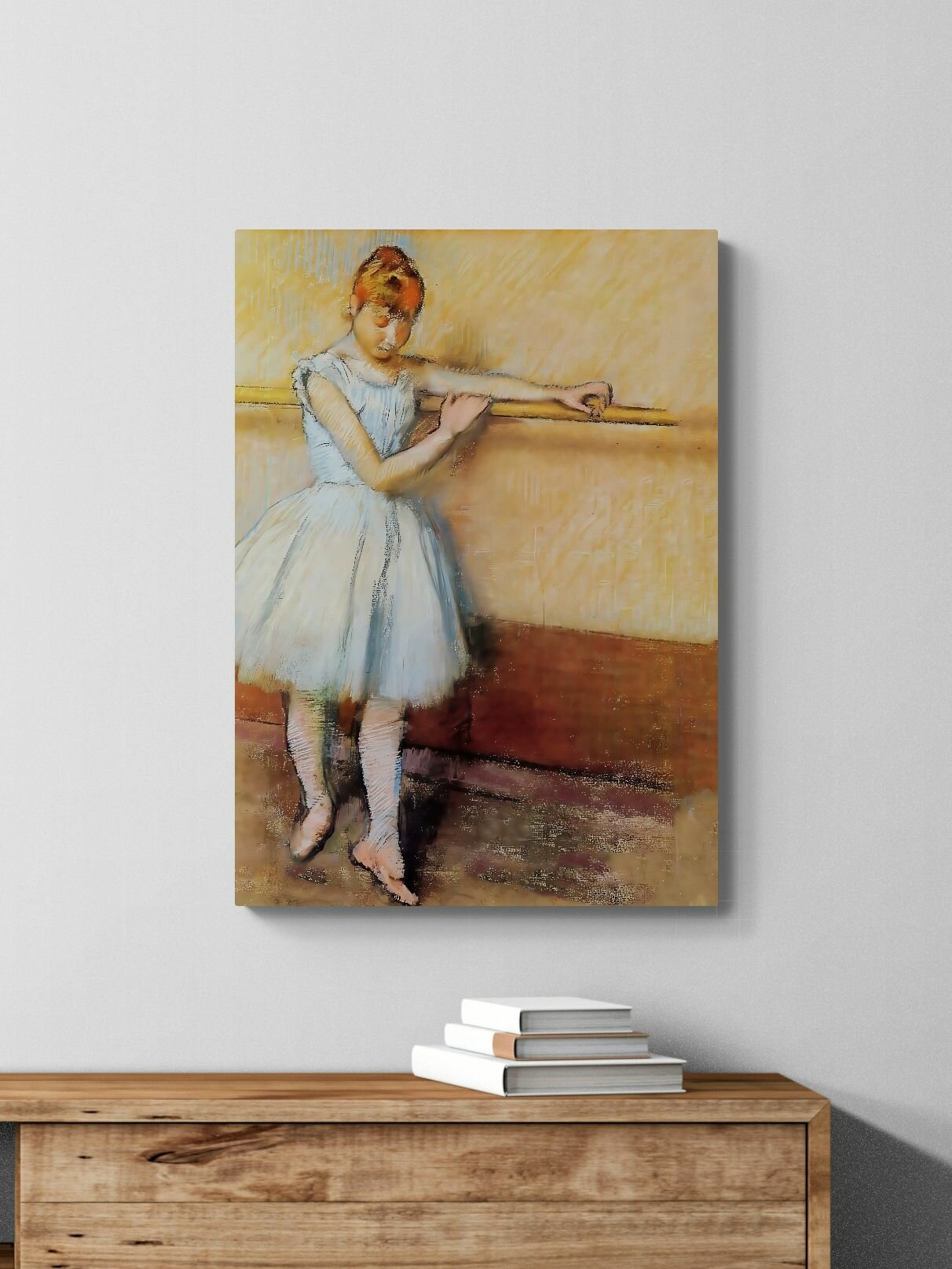 Эдгар Дега "Танцовщица у станка". Картина 70х50 на холсте — фото 1