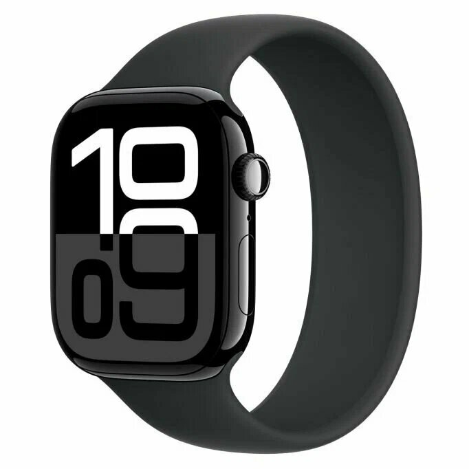 Умные часы Apple Watch S10 42 Jet Black Black Solo Loop S3