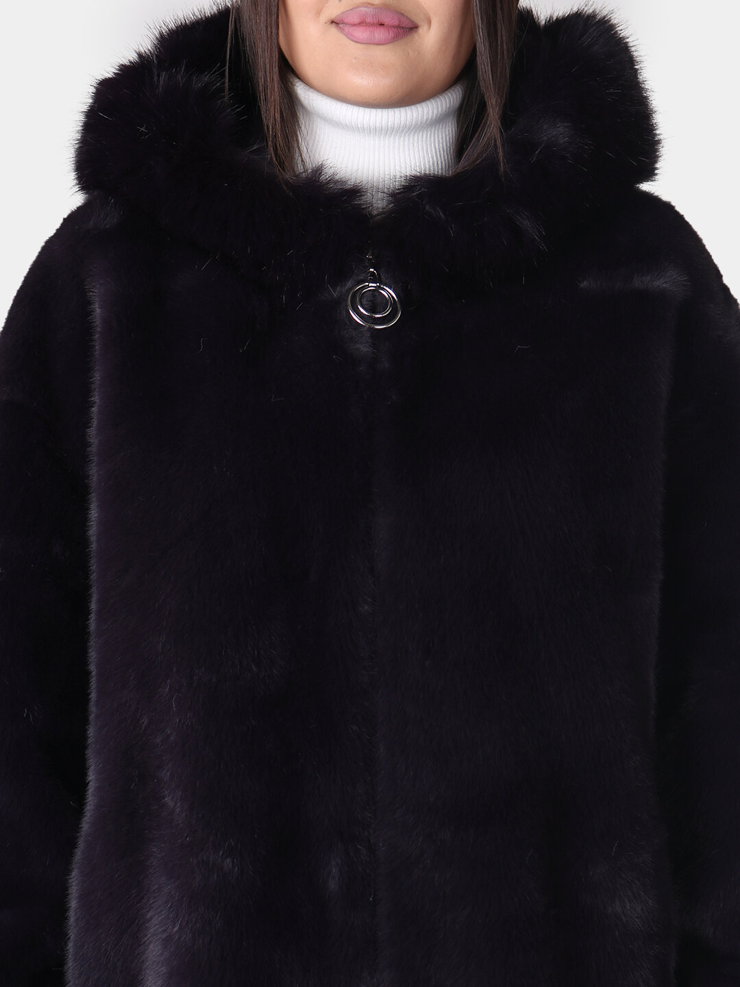 Пальто, размер One Size, фиолетовый — фото 1