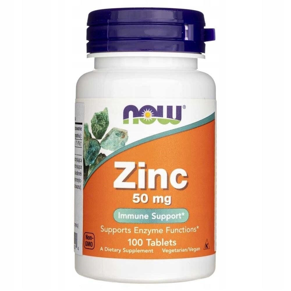 Цинк Zinc Gluconate 50 мг 100 табл (NOW)