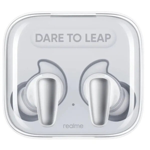Беспроводные наушники Realme Buds Air 3S, Bass, прозрачные, квадратные — фото 1
