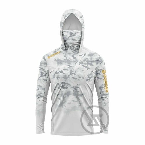 Джерси Своя Атмосфера для рыбалки и активного отдыха с длинным рукавом и капюшоном, защита от солнца UPF 50.