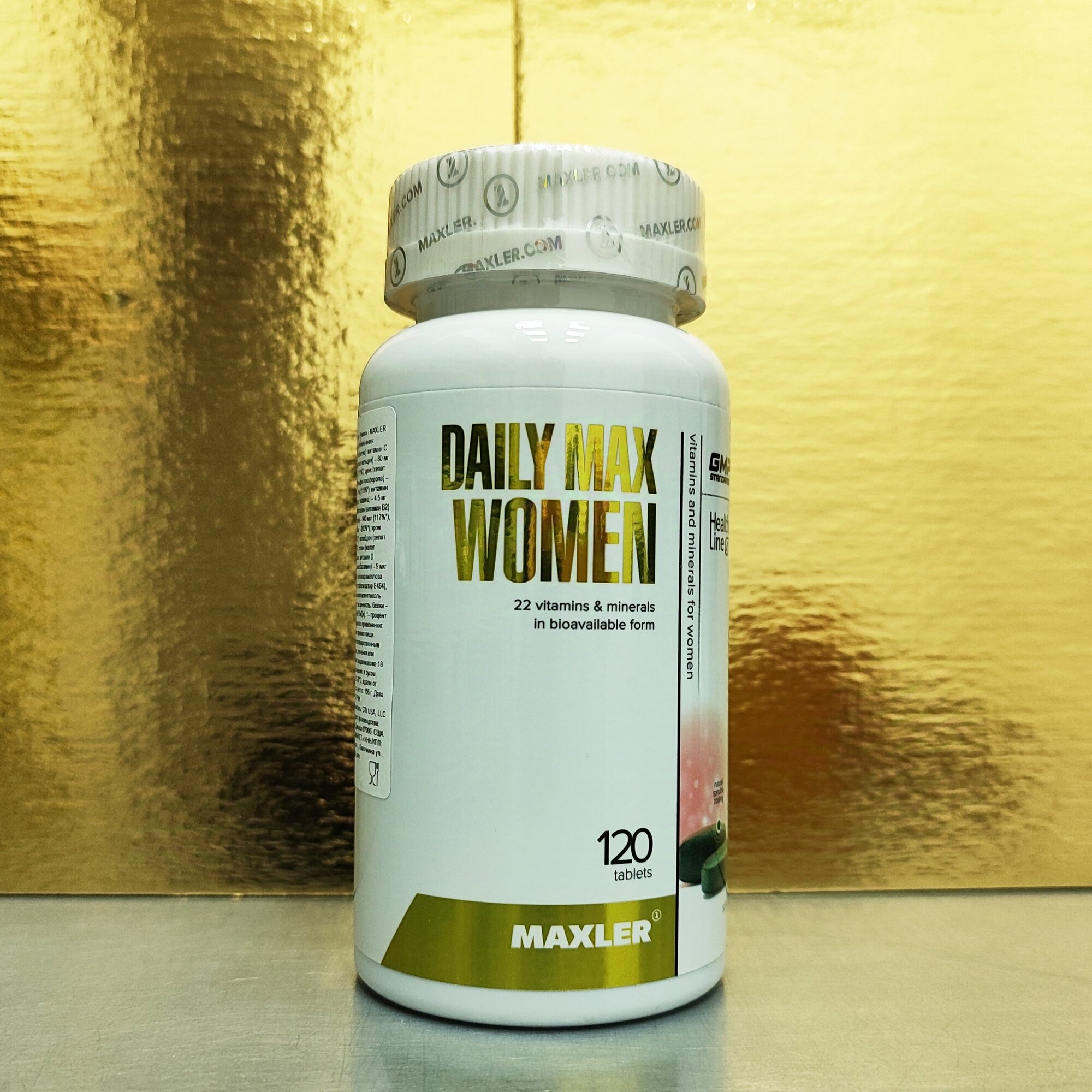 Минеральные Вещества Витаминно-минеральный комплекс для женщин Maxler Daily Max Women, 120 таблеток