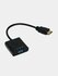 Переходник HDMI на VGA, адаптер для видеокарты Full HD 1080p