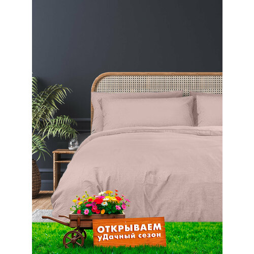 Постельное белье The Дом Евростандарт, Полисатин, Вареный, Пион