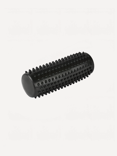 Изображение товара Массажер-ролик резиновый надувной, цилиндр, черный, мини валик.