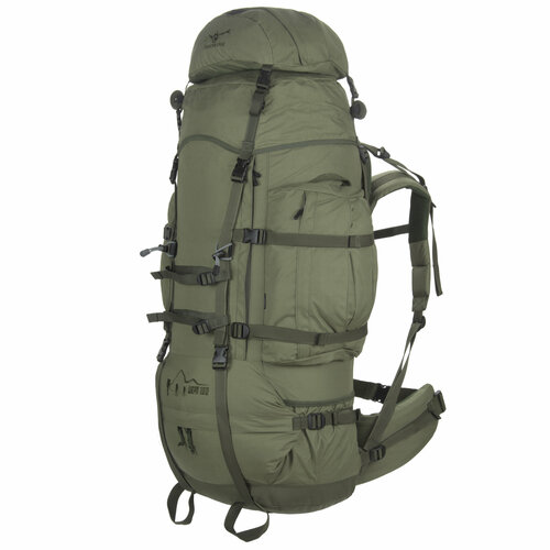 Рюкзак туристический шерп 100+6 литров Хаки Снаряжение