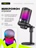 Микрофон для пк usb игровой с rgb подсветкой настольный