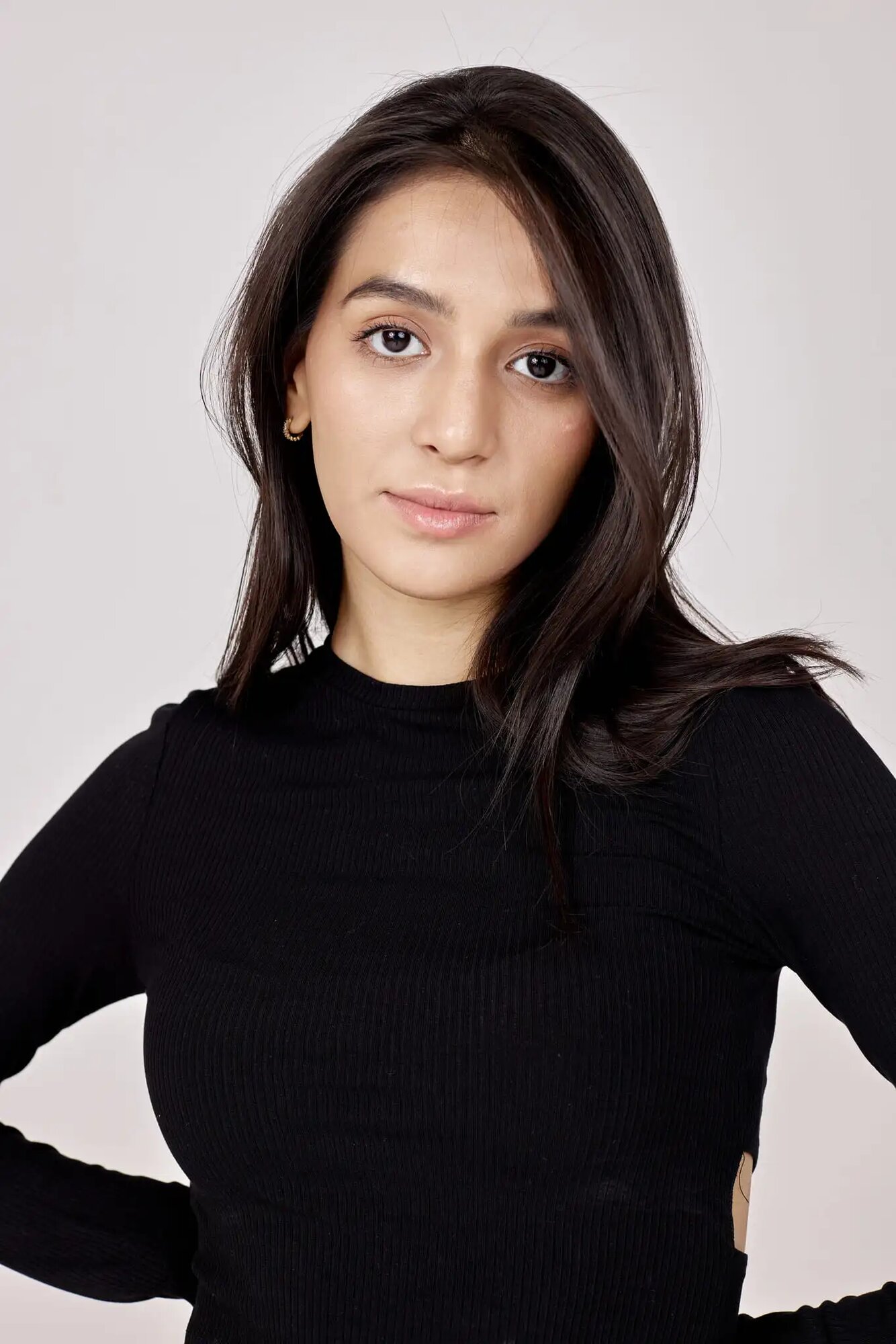 Лонгслив Selfie, размер L, , черный — фото 1