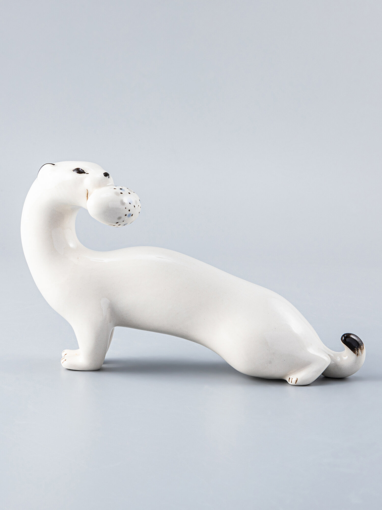 Статуэтка "Горностай" из фарфора, 11 см, Императорский фарфоровый завод